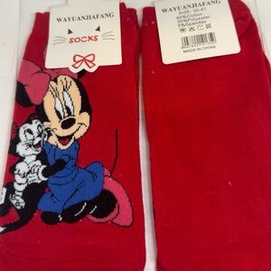 Red Minnie Socks